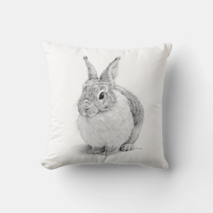 Rabbit Day Throw Pillow