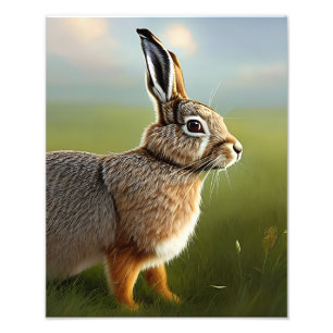 rabbit digital photo enlargement print
