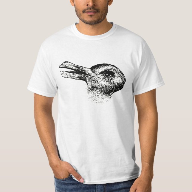 Rabbit Duck Optical Illusion Creativity Shirt (Front)