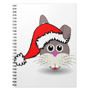 Rabbit Easter Bunny Animal Christmas Santa Claus Notebook