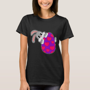 Rabbit Easter Easter egg Hearts T-Shirt
