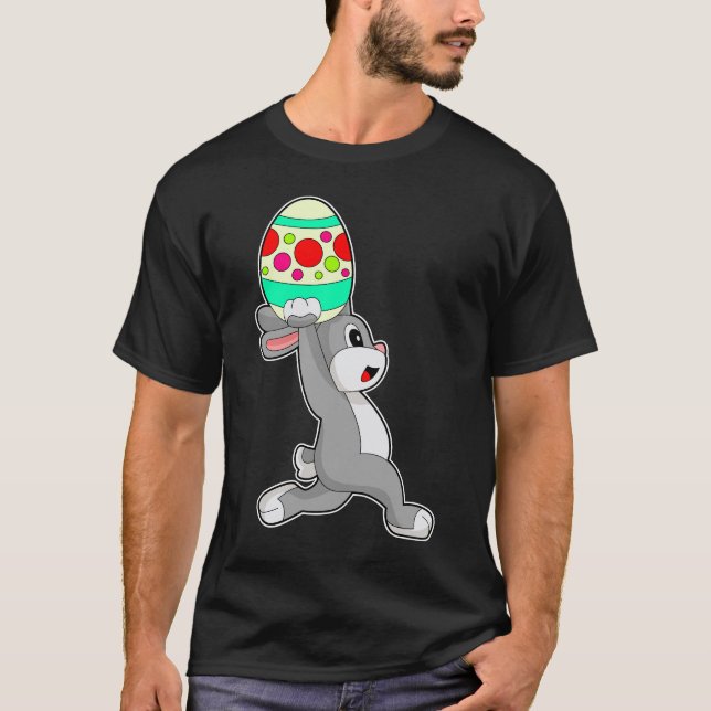 Rabbit Easter Easter egg Running T-Shirt (Front)