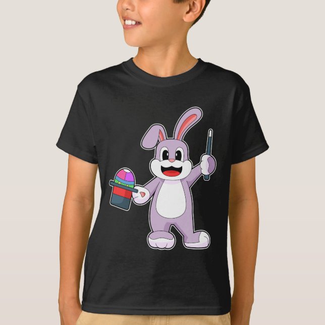 Rabbit Easter Easter egg Wizard T-Shirt (Front)