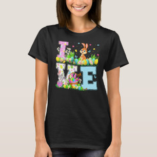 Rabbit Easter Egg Hunt Funny Love Rabbit Easter Su T-Shirt