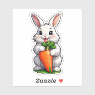 Rabbit Eating Carrot