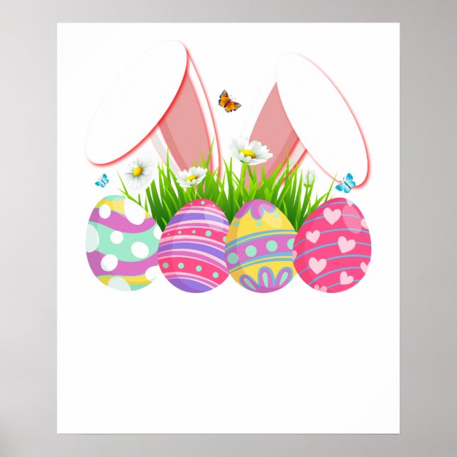 rabbit egg, retro, vintage poster (Front)