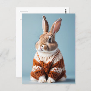 Rabbit en pull, Carte postale de poste