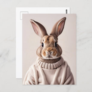 Rabbit en pull, Carte postale de poste