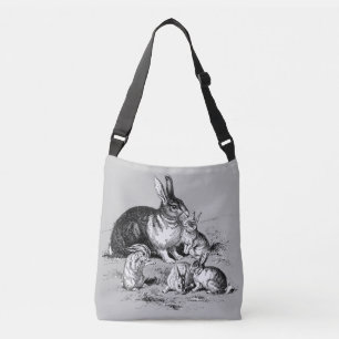 Rabbit Family All-Over-Print Cross Body Bag