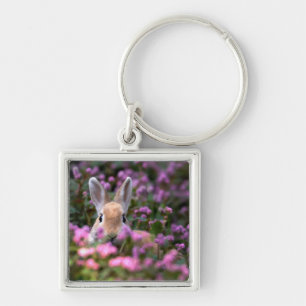 Rabbit farm keychain