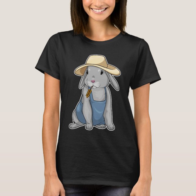 Rabbit Farmer Wheat T-Shirt (Front)