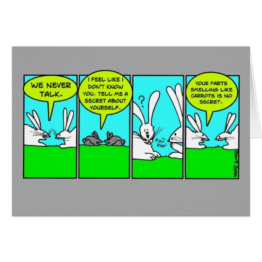 Rabbit Farts (Birthday Card) Card