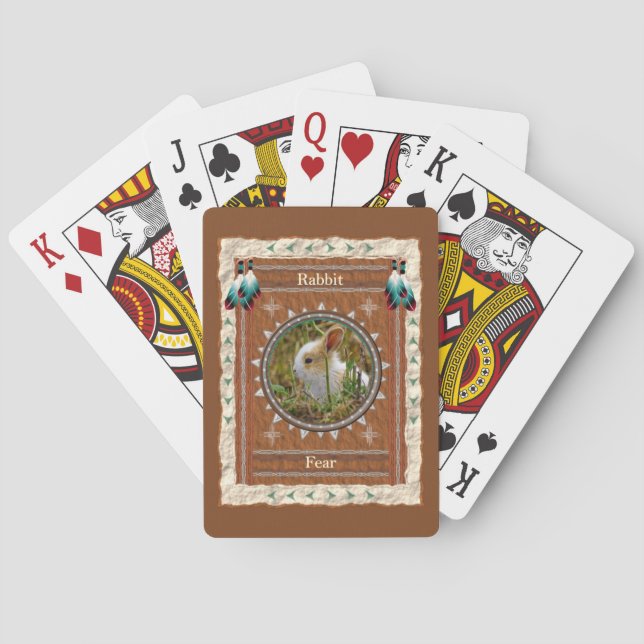 Rabbit Fear Energy Playing Cards (Back)