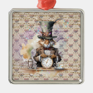 Rabbit from Alice in Wonderland  Metal Ornament