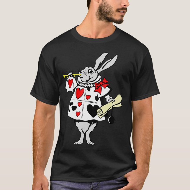 Rabbit Gift | Alice In Wonderland Rabbit T-Shirt (Front)