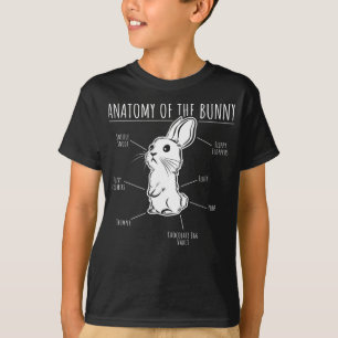 Rabbit Gift  Anatomy Of Bunny Cute Rabbit Pet Love T-Shirt