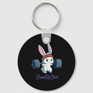 Rabbit Gift   Rabbit Lover Gym Workout Keychain