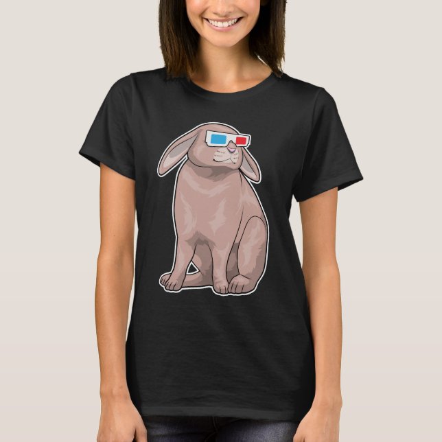 Rabbit Glasses T-Shirt (Front)