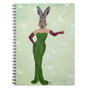 Rabbit Green Dress 2 Notebook