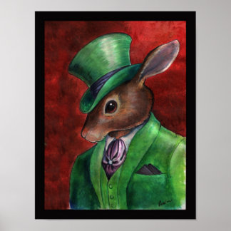Rabbit Haberdashery by Portia St. Luke Poster