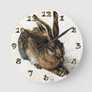 Rabbit Hare in the Snow - Durand Round Clock
