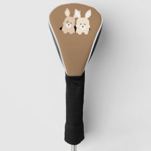 Rabbit hole clipart illustration golf head cover