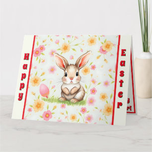 Rabbit Holiday Easter Modern Collection Card