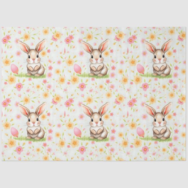 Rabbit Holiday Easter Modern Collection Tissue Paper (Front)