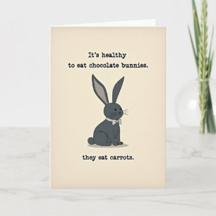 Rabbit Humor Greeting Card