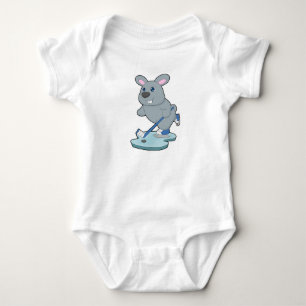 Rabbit Ice hockey Ice hockey stick Baby Bodysuit