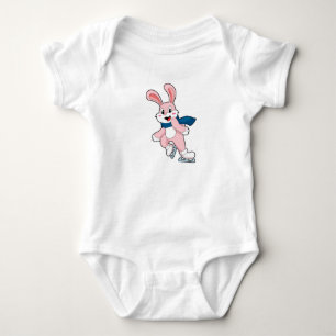 Rabbit Ice skating Ice skates Baby Bodysuit