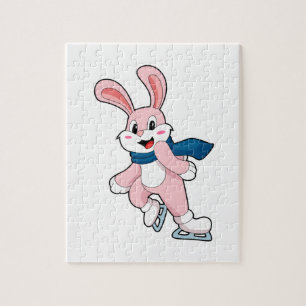 Rabbit Ice skating Ice skates Jigsaw Puzzle