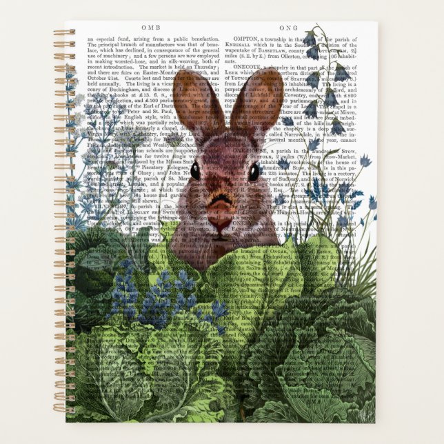 Rabbit in a Cabbage Patch Planner (Front)