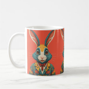 Rabbit in a suit coffee mug