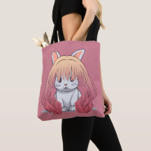 Rabbit in a Wig Tote