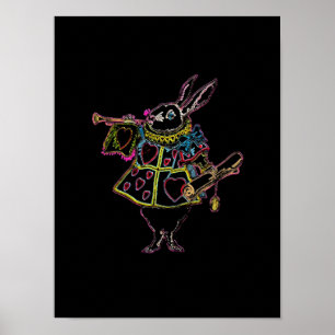 Rabbit in Alice in Wonderland II ~ Poster