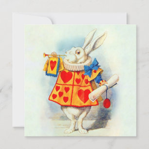 Rabbit in Alice Wonderland ~ Invitation
