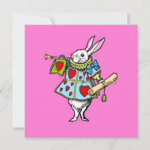 Rabbit in Alice Wonderland ~ Invitation