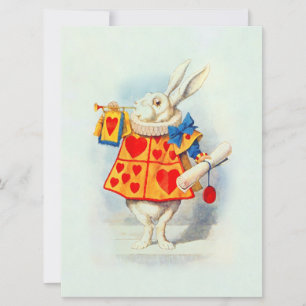 Rabbit in Alice Wonderland ~ Invitation