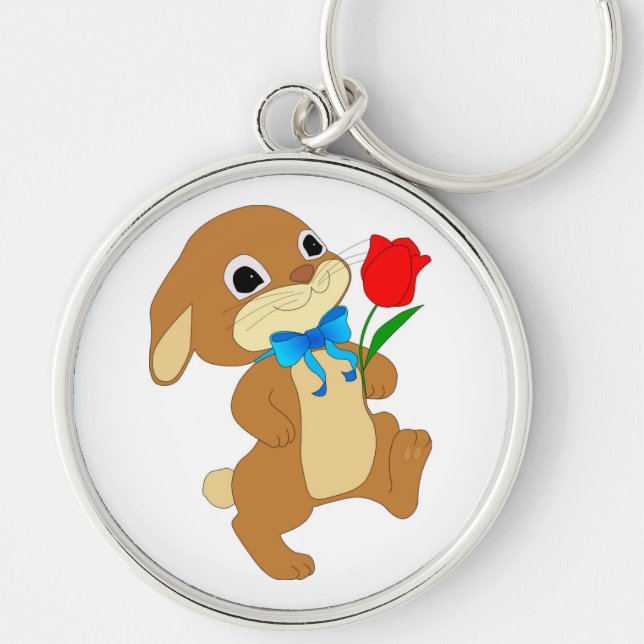 RABBIT IN LOVE KEYCHAIN (Front)