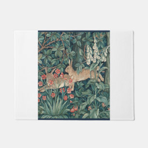 Rabbit In The Forest - William Morris Doormat