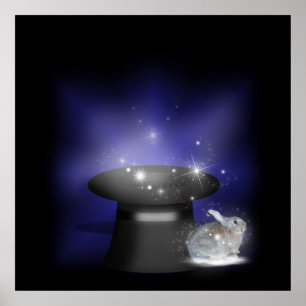 Rabbit  in the Magic Hat Poster