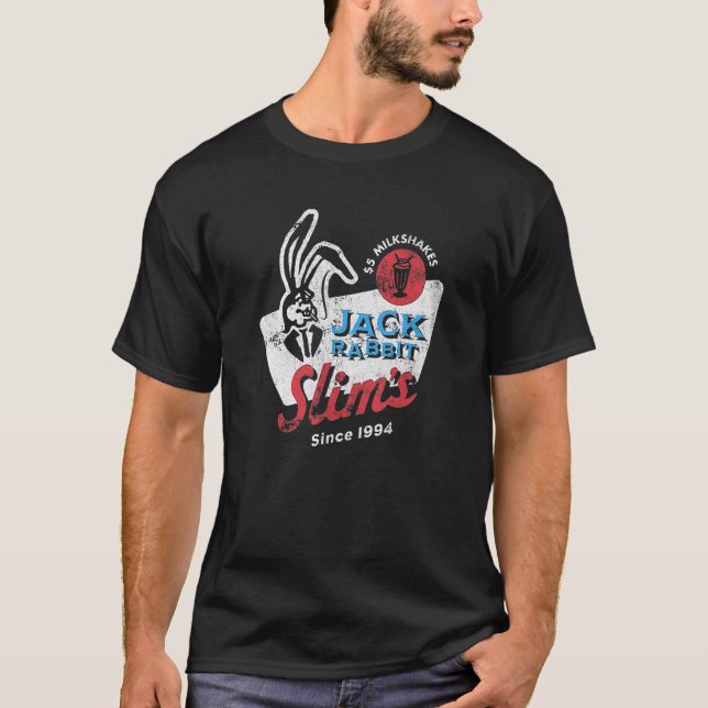 Rabbit Jack Slim's Pulp Milkshake Restaurant Retro T-Shirt (Front)