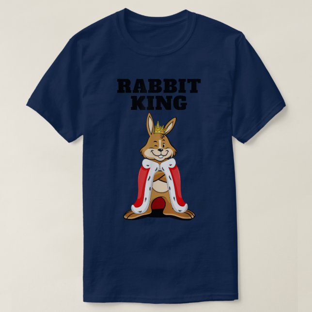 Rabbit King  Bunny Boys Rabbit T  Mens Rabbit  T-Shirt (Design Front)