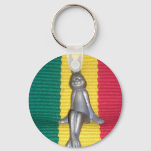 Rabbit Kingston Jamaica Glory Colours Keychain