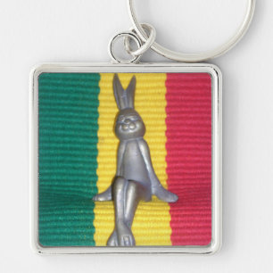 Rabbit Kingston Jamaica Glory Colours Keychain