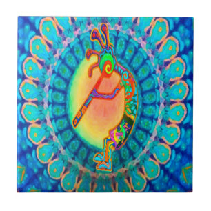Rabbit Kokopelli Tile