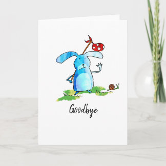 Rabbit leaving card