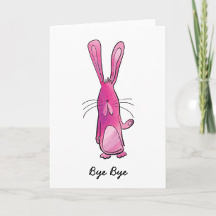 Rabbit Leaving Card
