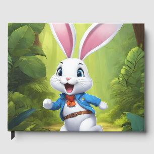 Rabbit Logo Black Guest Book